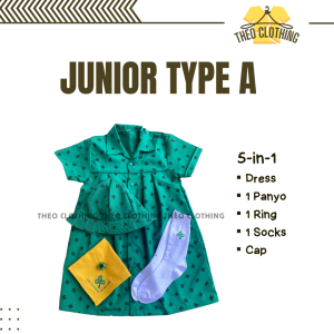 Type A Scouting Uniform for Girl | Twinkler Star Junior Senior Cadet | Theo Clothing