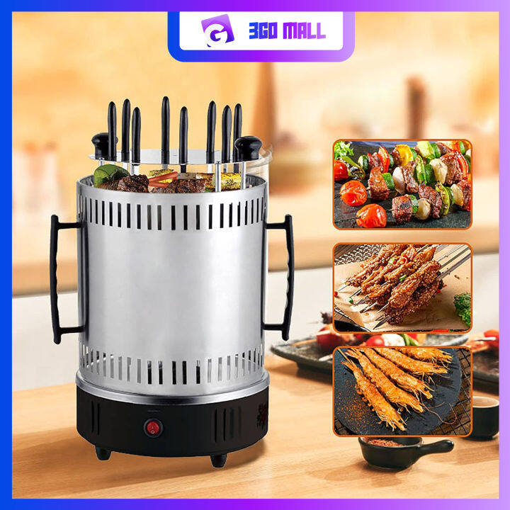 Sokany 6111 Smokeless Indoor Automatic Self-Rotating Kebab BBQ Grill ...