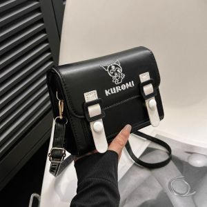 COLOO Melody Kitty Cat Shoulder Bag Cinnamoroll Kulomi Cartoon Crossbody Bag Creative Large Capacity Lolita Uniform Bag Women