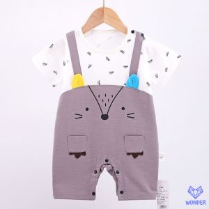 🚀ส่งฟรี บอดี้สูทเด็ก 0-1 ปี ผ้านุ่ม บางเบา ระบายอากาศได้ดี เหมาะกับหน้าร้อน ชุดเด็กแรกเกิด เสื้อผ้าเด็ก newborn ผ้าเด้ง BS005