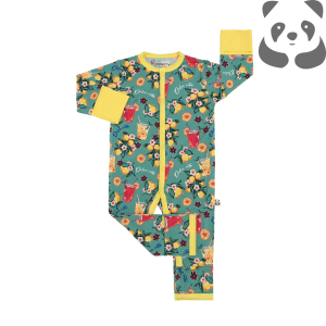 Bamberry Baby Long Sleeves Romper - Newborn 0- 6 Months Old- Bamboo Fabric- Dolce Vita