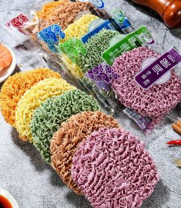 现货✨荞麦面 BuckWheat Noodle 0脂肪非油炸果蔬面 0 Fat Non-fried Fruit and Vegetabale Noodle [原味面 紫薯面 菠菜面 荞麦面 胡萝卜面]