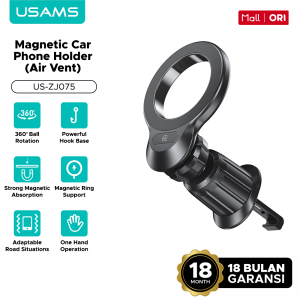 USAMS Holder HP Mobil Magnetik Dashboard & AC Vent – Dudukan HP ZJ075 ZJ076