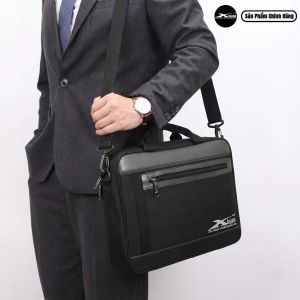 Cặp Laptop Đa Năng Cao Cấp Xbags Simple Màu Đen Chống Sốc Chống Nước Đựng Laptop 15.6 Inch Quai Đeo Ẩn Tiện Dụng Sang Trọng Chuyên Nghiệp!