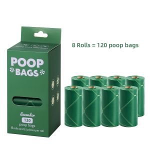Lavender‑Scented Dog Poop Bags Extra Thick Leak‑Proof Tear‑ResistantWaste Bags Portable Dog Poop Bags for Dog