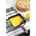 Yoshikawa Made in Japan Tamagoyaki Wide IH compatible Black 36.5 × 20 × 7.4cm YJ9628. 