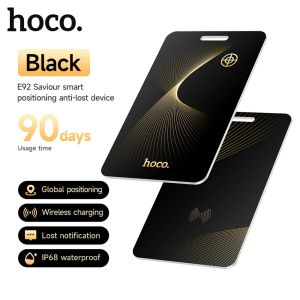 HOCO Smart Anti-Lost Tracker Device Wallet Ultra-Thin GPS Location Card Wireless Charging IP68 Waterproof For iPhone Find My Tag