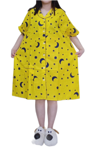 FN1 piyama daster jumbo/xxl/katun jepang/starmoon/pajamas/fit to xxxl
