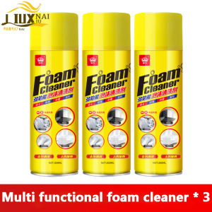 Multi functional foam cleaner car interior cleaner ceiling seat real leather water free decontamination artifact car use