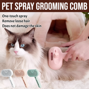 Hair Removal Comb No Fly Pet Spray Comb Pet Spray Grooming Comb Dog Massage Comb Electric Spray Cat Brush With Steam Spray