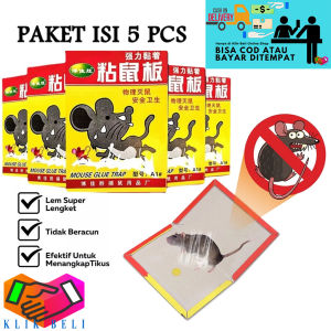 Klik-Beli (PAKET ISI 5 PCS) Lem Tikus Perangkap Papan 20x30cm Jebakan Lem Tikus Kecoa Serangga Mouse Trap Board