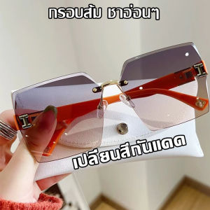 ออกแบบเป็นวงกลม เด่นสง่างามกรอบแว่น ป้องกันรังสียูวี400 กรองรังสีแสงสีฟ้า แว่นตา แว่นตากันแดด UV400 เครื่องประดับแฟชั่น แว่นตาแฟชั่น แว่นกันแดด แว่นตากันแดด แว่นกันแดดชาย
