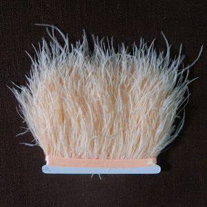 COOLSOOL Party DIY Wedding Dress Feathers Ribbon 1 Meter Long 8-10 CM Wide Ostrich Feathers Trim Plumes Ribbon Selvage