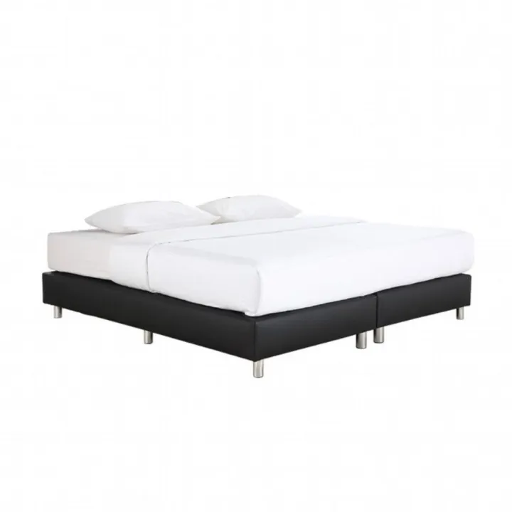 เตียง INDEX LIVING MALL นอน PVC รุ่นวิน ขนาด 6 ฟุต - สีดำ
