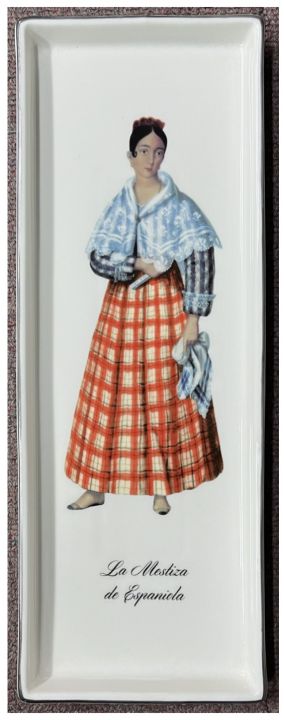 ATIN Philippine Costume Collection PLATE La Mestiza de Espaniola