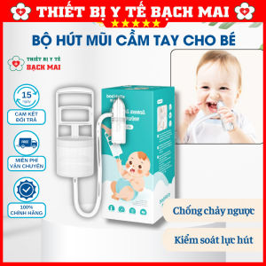 Dụng Cụ Hút Mũi Kéo Tay Thế Hệ Mới Hàng Chính Hãng Chất Liệu Nhựa Nguyên Sinh Lực Hút Mạnh An Toàn Cho Bé