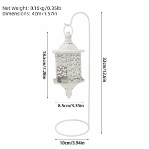 SQMETR Baroque Giá đỡ nến bằng loại Trang trí Khoét rỗng Nến treo Cổ điển Đồ trang trí để bàn Trang trí nhà cửa