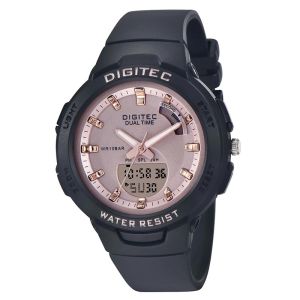JAM TANGAN DIGITEC ORIGINAL - JAM DIGITEC BDA-4082TBK JAM DIGITEC BDA4082 JAM DIGITEC 4082 JAM DIGITEC BDA4082TBK - Women TR - Resin - Hitam - Diameter 3.6 CM - Jamdunia / Jam dunia JD18 JAM TANGAN WANITA JAM WANITA JAM TANGAN ANTI AIR # S003