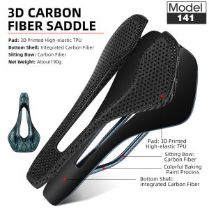WEST BIKING Cozy Honeycomb Saddle MTB Road Bike Bicycle Cushion Power Patented Material Hollow Breathable Saddle Racing Saddle Black