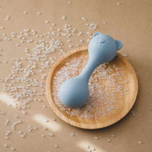 mamimami home A New Exclusive Baby Silicone Sand Hammer Toy for Children To Grip The Rocking Bell Sand Hammer 100% Free of Bisphenol A Food Grade Silicone To Exercise Babys Grip Ability Suitable for Baby Gifts