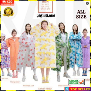 JAS HUJAN WANITA KOREA MANTEL HUJAN PEREMPUAN DEWASA RAINCOAT GIRL JAKET GUNUNG IMPORT A37