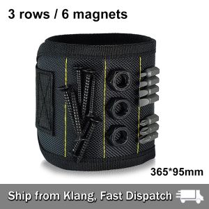 【READY STOCK】Portable Wristband Bag/Magnetic Electrician Belt/3-Row 5-Row Magnetic Tool kit/Screws Nails Drill Bracelet