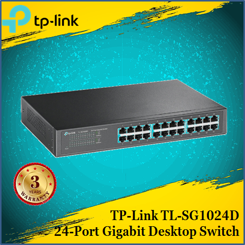 Switch TP-Link TL-SG1024D Gigabit 24 Porte, Desktop/rackmount, 10/100/1000 Mbps