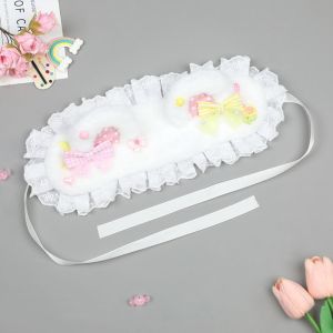 FLUTE Bow Cat Ears Headband Lace Furry Lolita Bandeau Cute Polka Dot Bear Ear Hair Band Lolita Accessories