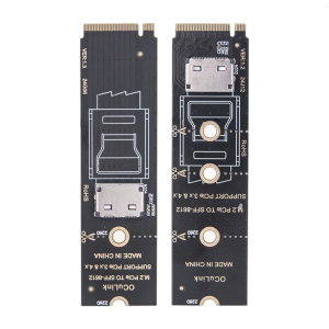 M.2อะแดปเตอร์ NVME เพื่อ SFF-8611การถ่ายโอนข้อมูล SFF-8612อุปกรณ์สำรองข้อมูล M.2อะแดปเตอร์ PCIe NVMe คอนโทรลเลอร์โฮสต์การขยายตัว