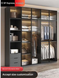 Glass Modern Wardrobe Modern Luxury Design HDB Condo Landed Custom All Sizes Professional Delivery Installation