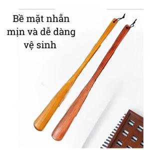 Cây Xỏ Giày Gỗ 55cm | Dụng Cụ Mang Giày Cán Dài Cho Người Cao Tuổi Cây Đón Gót Dễ Dùng