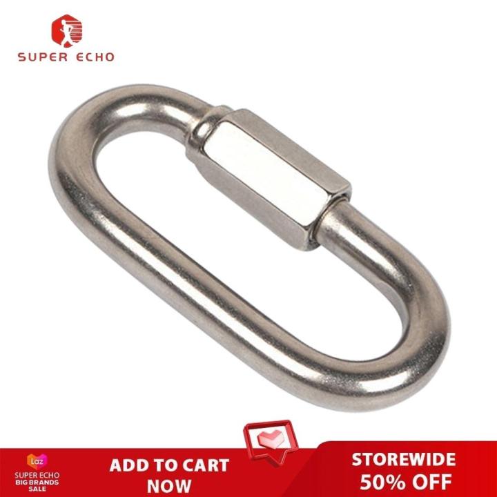 [50 OFF] Stainless Steel Screw Lock Quick Links Chain Climbing