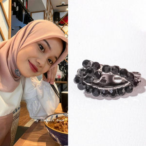 Bros Dagu Korea / Hijab / Pashmina / Jilbab / Krudung / Bros Peniti / Model lonjong Bunga ( CM 308 )
