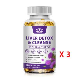 SNGHWE Milk Thistle Liver Cleansing Detoxification and Repair Integrated Complex Herbal Liver Support Supplement to Maintain Liver Health Milk Thistle Capsules