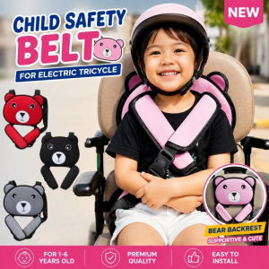 Cute Electric Tricycle Child Seat Belt Anti-Fall Anti-Drop Adjustable Rear Fixing Safety Belt