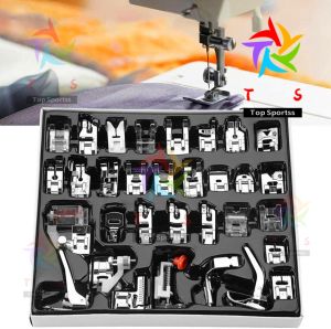 【Ready Stock】32pcs/set Sewing Machine Supplies Presser Foot Feet for Sewing Machines Feet Kit Set With Box For Brother Singer Janome Presser Feet Set