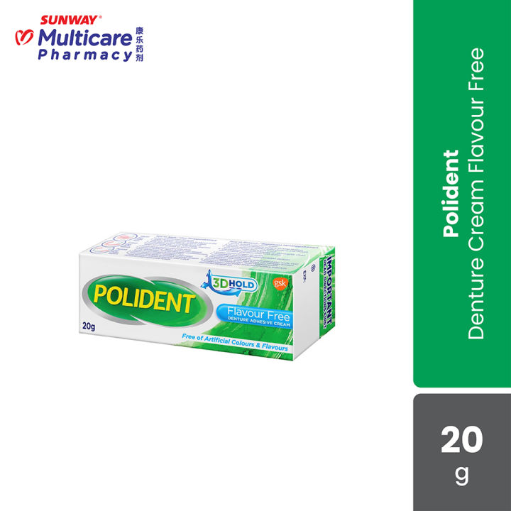 Polident Denture Cream Flavour Free 20g | Lazada