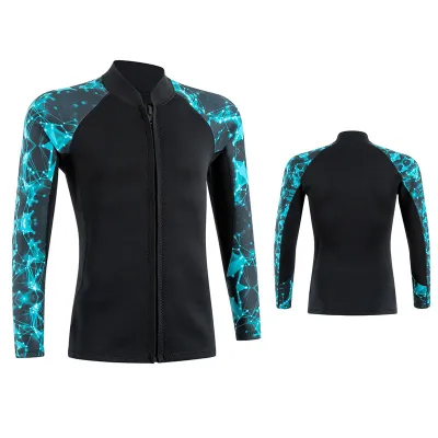 Kulake mới 2mm Áo khoác lặn nam và nữ giữ ấm bơi Wetsuit Surf lặn cơ thể riêng biệt tay áo dài áo quần lặn