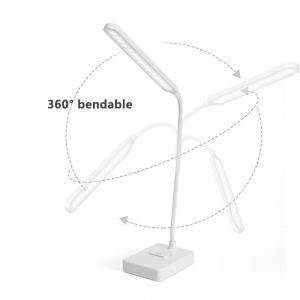 USB Rechargeable Office LED Folding Desk Lamp Eye Protection 3 Mode Adjustable Desk Lamp Reading LED Light 3 Colors