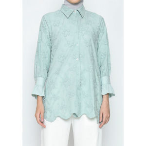 Urban Exchange Indira Green Tunik - Atasan Kemeja Tunik Hijau