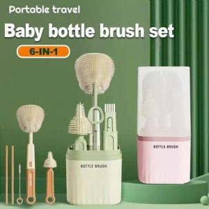 Hộp cọ bình sữa silicon KidsWorld gấp gọn tiện lợi 1 hộp với 6 chức năng dùng cho mọi loại bình