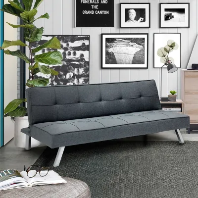 SOFA SOLUTIONS โซฟาเบด รุ่น Loder สีเทา (176x85x73 ซม.)