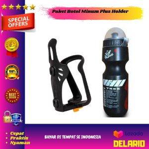 Paket Murah Holder dan Botol Minum Sepeda