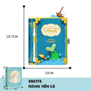 Đồ Chơi Lắp Ráp Kiểu LEGO Mô Hình Cuốn Truyện Cổ Tích Công Chúa Ngủ Trong Rừng Nàng Tiên Cá Wekki Với 700+ PCS