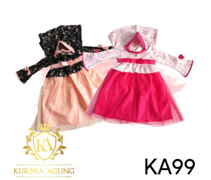 Baju Muslim Bayi 6 12 Bulan Gamis Anak Perempuan 1 Tahun Dress Bayi Warna Hitam Bahan Katun 2022 KAP99