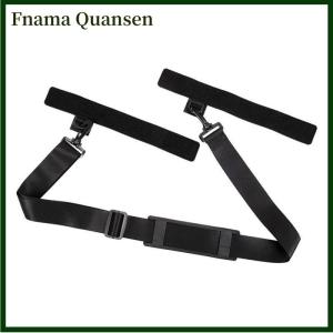 Fnama เบ็ดตกปลาสายคล้องไหล่สายคล้องไหล่สายรัดไนลอนอุปกรณ์รักษาความปลอดภัยสายรัดเอวอุปกรณ์ตกปลา