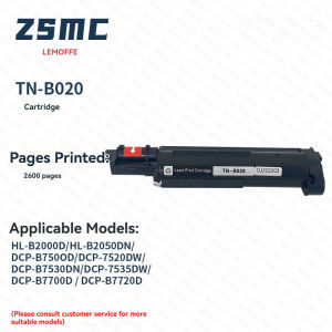 Compatible TN‑B020 TN‑B021 TN‑B022 TN‑B023 Toner Cartridge 2600 Pages Yield(A45% Coverage) DR‑B020 DR‑B021 DR‑B022 DR‑B023 Drum Unit Replacement for Brother DCP‑B7530DN DCP‑B7520DW HL‑B2050DN MFC‑B7720DN Printers