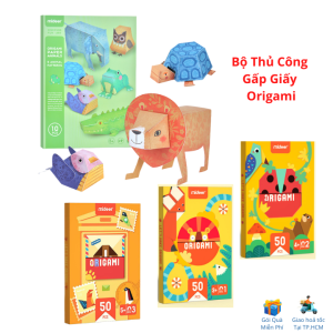 Bộ Đồ Chơi Thủ Công Gấp Giấy Origami Chính hãng Mideer - Cho Bé Từ 3 Tuổi Rèn Khéo Léo
