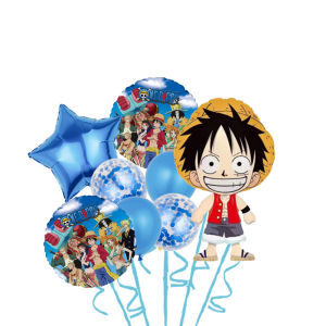 5-8pcs Luffy Balloon Set One Piece Theme Foil Balloons Birthday Decoration Balloons Birthday Party Decor