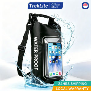 Waterproof Dry Bag 2L PVC Roll Top Touch Screen Window Diving Kayaking Beach Outdoor Gear